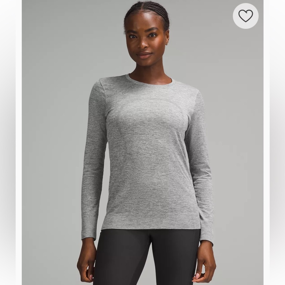 VGUC. Lululemon Athletica Swiftly Relaxed Long-Sleeve Shirt Hip Length. Size 10.